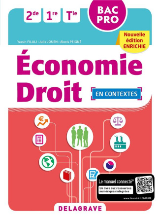 Economie droit 2de, 1re, Tle BAC Pro. Pochette élève, Edition 2018