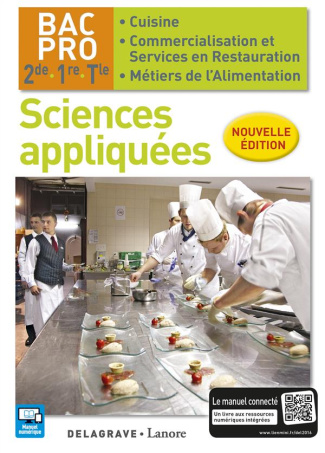 Sciences appliquées 2de 1ere Tle bac pro cuisine élève