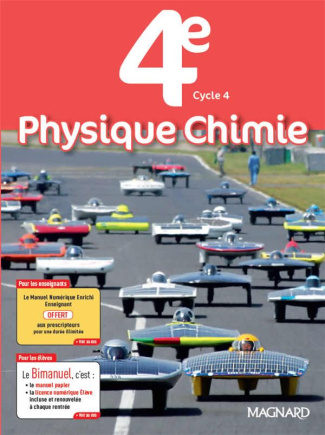 Physique chimie 4e Cycle 4. Edition 2017