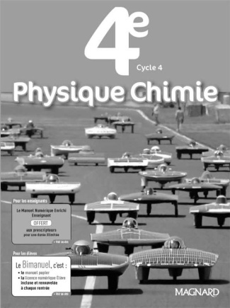 Physique Chimie 4e. Livre du professeur, Edition 2017