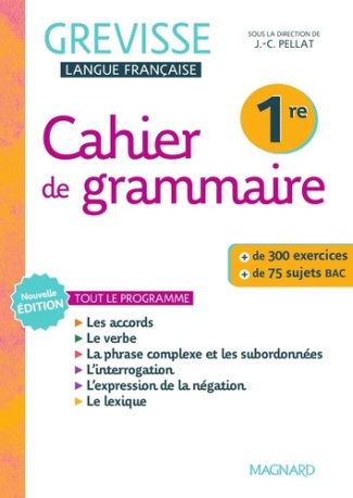 Cahier Grevisse 1re
