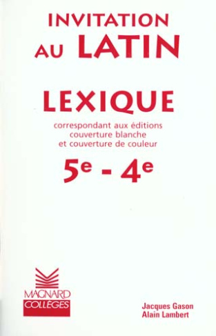 Lexique 5ème-4ème
