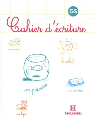 Cahier d'écriture GS. Pack de 5 exemplaires