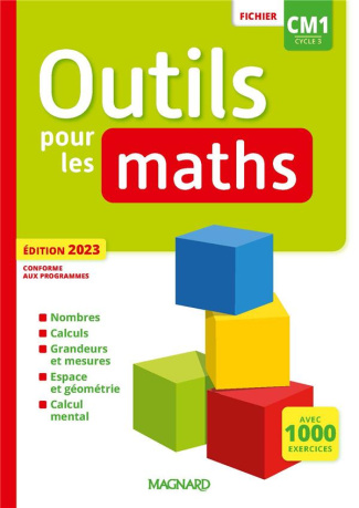 Outils pour les maths CM1. Fichier, Edition 2023