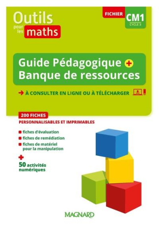 Outils pour les Maths CM1 Cycle 3. Guide pédagogique   Banque de ressources, Edition 2023
