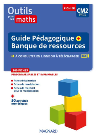 Outils pour les Maths CM2. Guide pédagogique   banque de ressources, Edition 2023