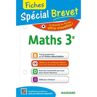 Maths 3e. Fiches spécial Brevet