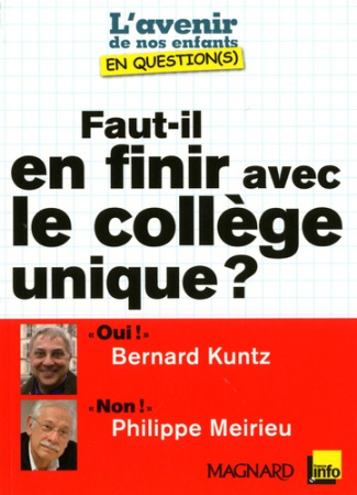 Faut-il en finir avec le collège unique ?