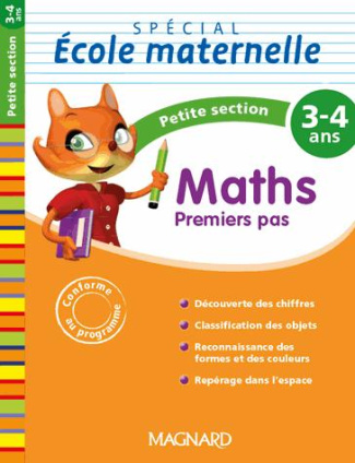 Maths premier pas petite section 3-4 ans