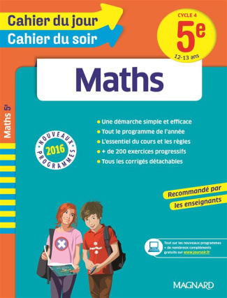 Maths 5e Cycle 4. Edition 2016