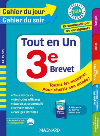 Tout en un 3e. Edition 2016