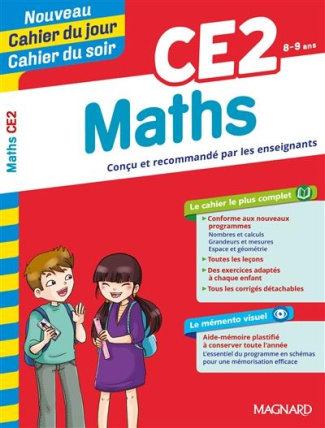 Cahier du jour/Cahier du soir Maths CE2   mémento. Edition 2019