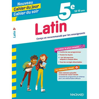 Cahier du jour/Cahier du soir Latin 5e   mémento. Edition 2019