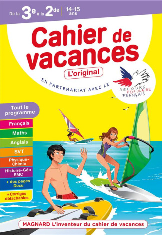 Cahier de vacances de la 3e à la 2de. Edition 2021