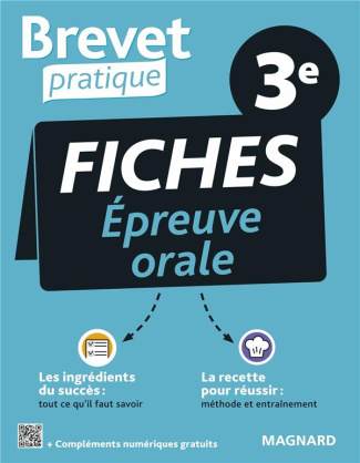 Fiches Epreuve Orale 3e. Edition 2022