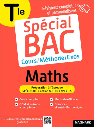 Maths Spécialité   option Maths Expertes Tle. Edition 2023