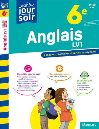 Cahier du jour/cahier du soir Anglais LV1 6e