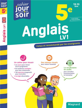 Cahier du jour/Cahier du soir Anglais LV1 5e   mémento. Edition 2023