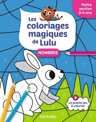 Nombres Petite section. Les coloriages magiques de Lulu