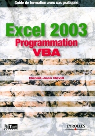 Excel 2003 Programmation VBA. Guide de formation avec cas pratiques