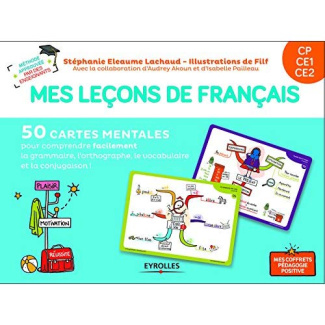 Mes leçons de français CP CE1 CE2. Avec 40 cartes leçons, 10 cartes jeux, 1 livret explicatif