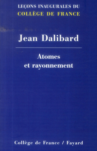 Atomes et rayonnement