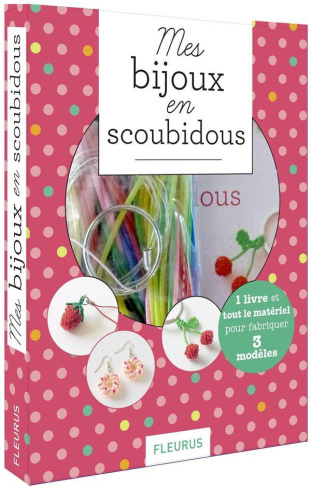 Mes bijoux en scoubidous. 1 livre et tout le matériel pour fabriquer 3 modèles
