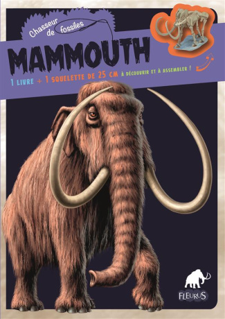 Mammouth. 1 livre   1 squelette de 25 cm à assembler