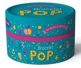 Bracelet POP ! Avec 200 perles Heishi, 1 fil élastique rose, 6 perles dorées