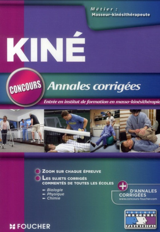 ANNALES CORRIGEES CONCOURS D'ENTREE MASSEUR-KINESITHERAPEUTE