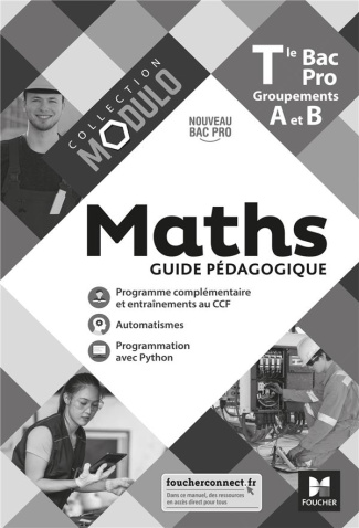 Maths Tle Bac Pro Groupements A et B Modulo. Guide pédagogique, Edition 2021