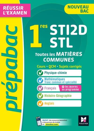 Toutes les matières communes 1re STI2D/STL