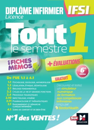 Tout le semestre 1 en fiches mémos. De l'UE 1.1 à 4.1, 6e édition