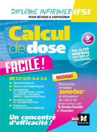 Calcul de dose facile ! 5e édition