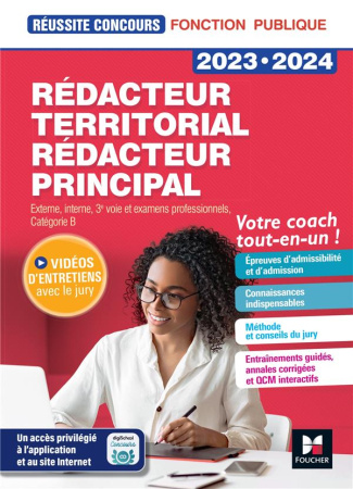 Rédacteur territorial/Rédacteur principal. Concours externe, interne, 3e voie et examens professionn