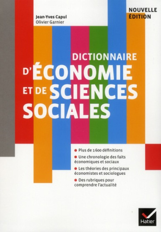 Ancienne Edition Dictionnaire d'économie et de sciences sociales