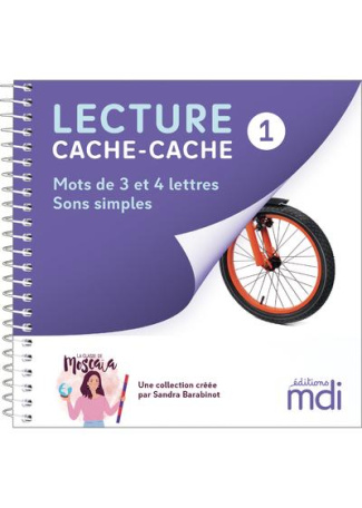 Lecture cache-cache, Livre 1 : Mots de 3 et 4 lettres Sons simples