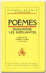 POEMES : DIADUMENE, LES SUPPLIANTES
