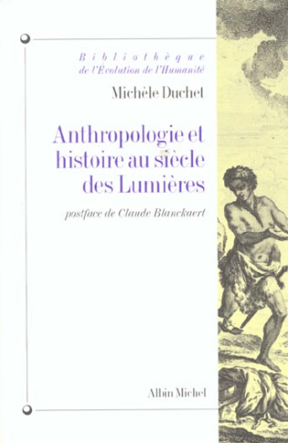 Anthropologie et histoire au siècle des Lumières