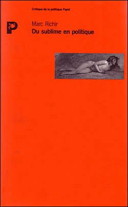 Du Sublime en politique