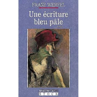 Une écriture bleu pâle