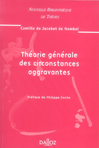 Théorie générale des circonstances aggravantes