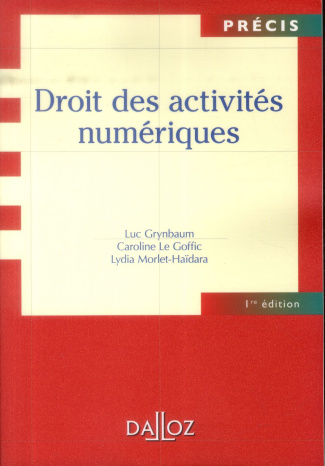 Droit des activités numériques