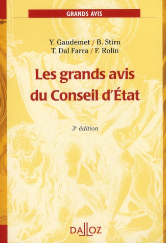 Les grands avis du Conseil d'Etat. Edition 2008
