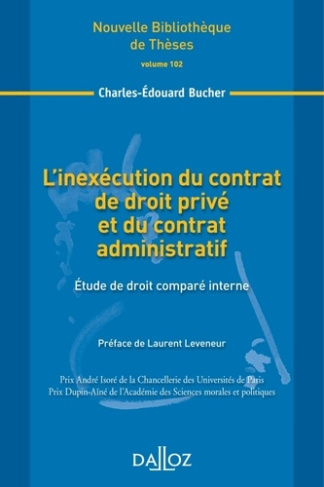 L'inexécution du contrat de droit privé et du contrat administratif