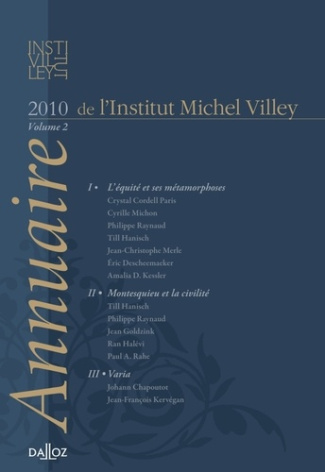 Annuaire de l'Institut Michel Villey. Volume 2, 2010