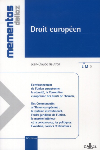 DROIT EUROPEEN - 14E ED. - MEMENTOS
