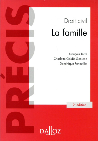 Droit civil. La famille, 9e édition