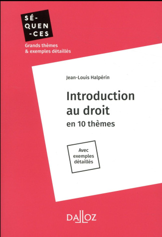 Introduction au droit. Edition 2017