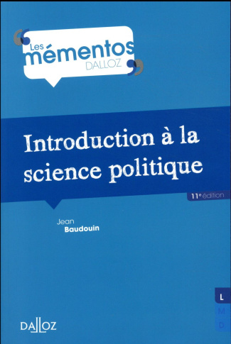 Introduction à la science politique. 11e édition